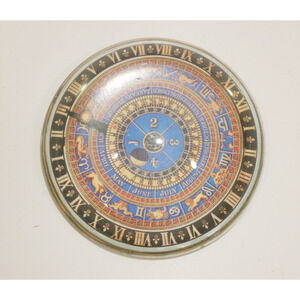 Hampton Court Palace Astronomical Clock Nigel Pain Glass Dome Paperweight